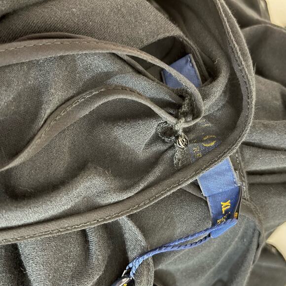 Polo Ralph Lauren Dress Womens XL Black Whimsigoth Sheer Fairygrunge Elegant - Picture 11 of 11